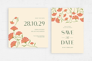 Floral Wedding Stationery Templates