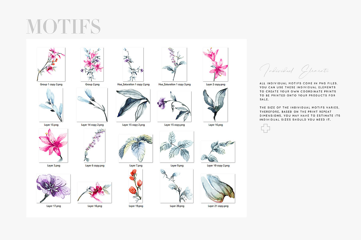Springs Meadows Prints & Motifs, a Pattern Graphic by TSTUDIO (Photo 6 of 9)