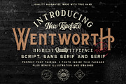 Wentworth Typeface, a Sans Serif Font by ngene (Thumbnail 1 of 10)