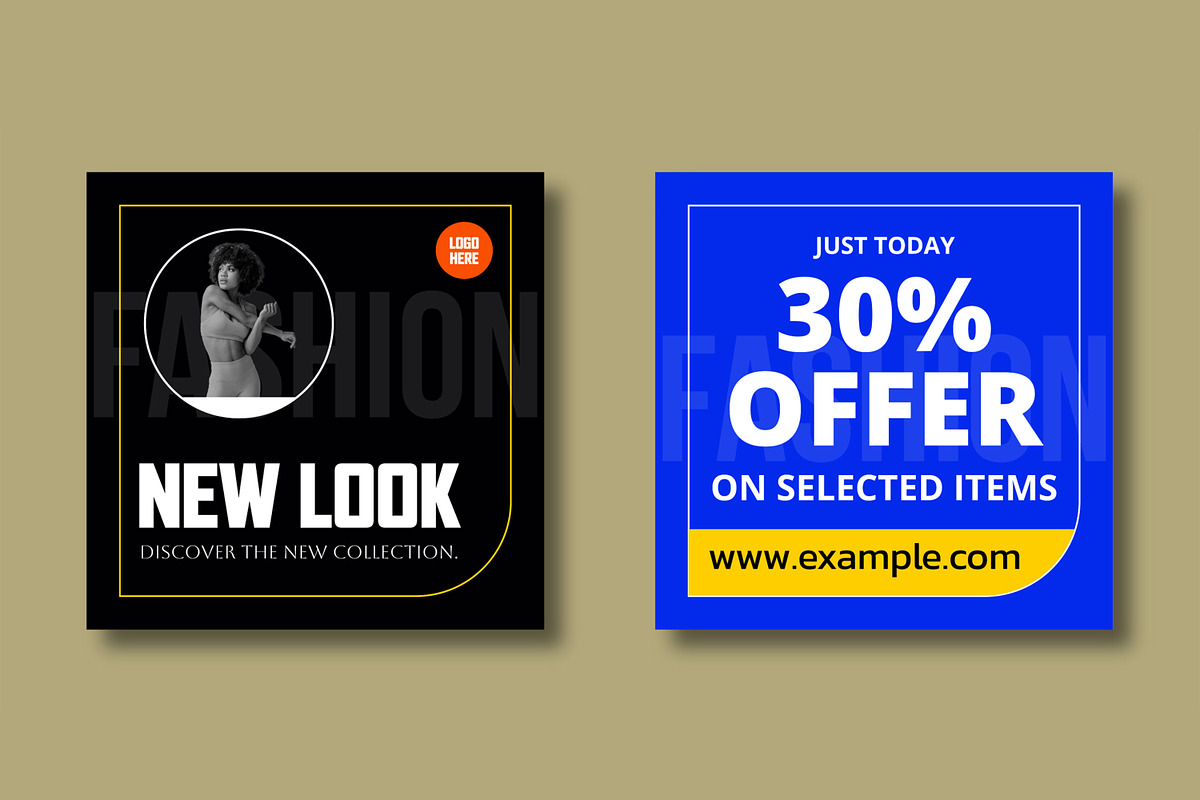 Modern Fashion Social Media Post, a Social Media Template by MightyDesign (Photo 4 of 8)