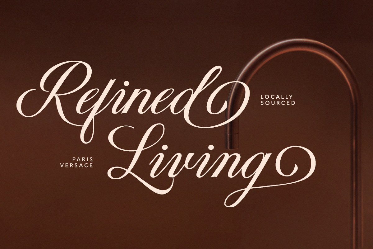 Fairydate - Luxury Script, a Script Font by Bale Type (Photo 3 of 9)