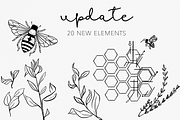 GOLD & BLACK INK BOTANICAL FLORALS, an Illustration by Wooly Pronto (Thumbnail 2 of 9)