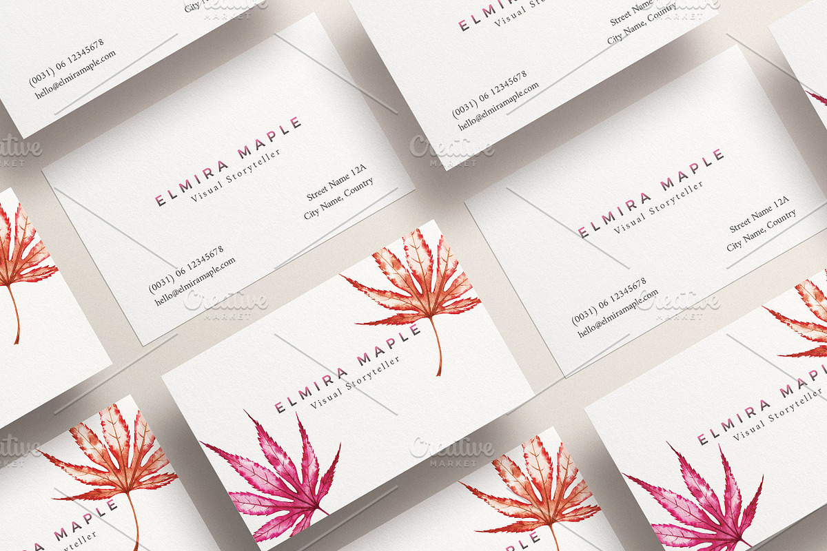 MAPLE BUSINESS CARD TEMPLATE (PSD), a Templates & Theme by Studio Letsch & de Clercq (Photo 1 of 2)