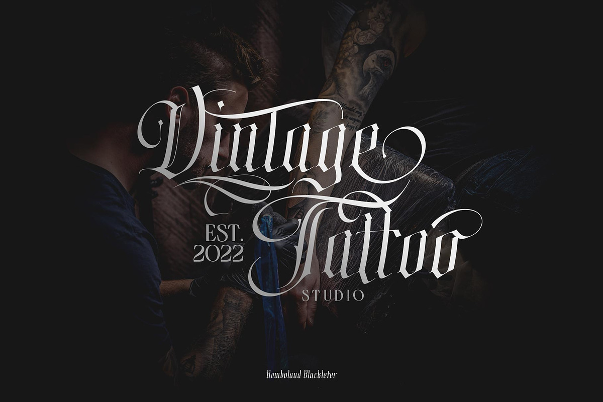 Remboland Typeface, a Blackletter Font by alit design (Photo 2 of 15)
