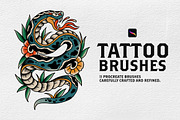 Procreate - Essential Tattoo Brushes, a Graphic by Born to Love (Thumbnail 1 of 4)