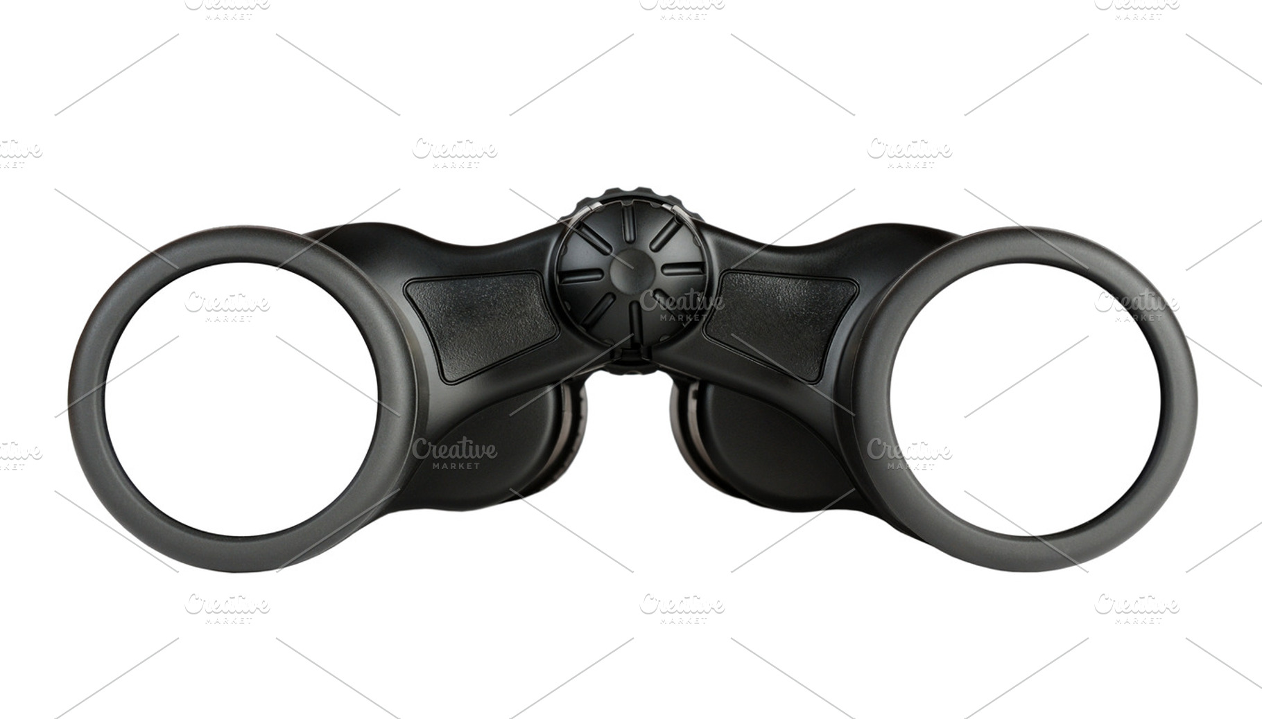Binoculars with blank lens