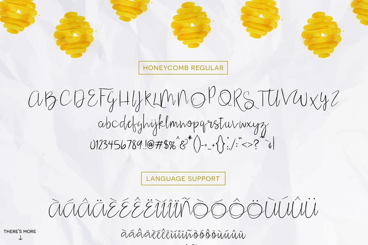 Honeycomb Font + Bonus preview 6