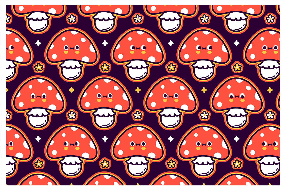 Cute kawaii pattern bundle, a Pattern Graphic by Slavko Kahovsky (Photo 9 of 9)
