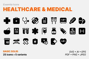 Healthcare & medical icons (Solid), a Solid Icon by Totto House