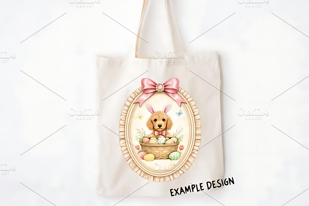 Vintage Easter Bunny Clipart Png, a Seasonal Illustration by Design Station (Photo 4 of 4)