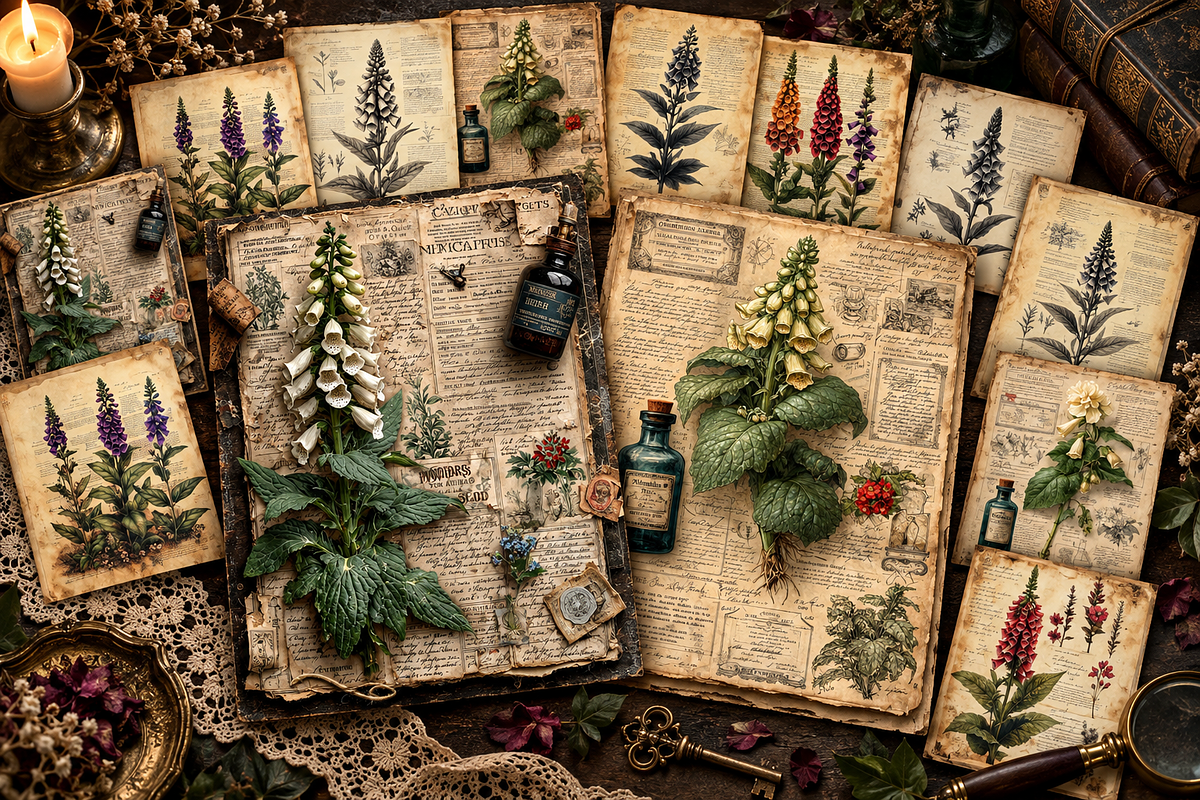 Mysterious Victorian Poison Garden, a Background Graphic by Printable Treasure (Photo 3 of 3)