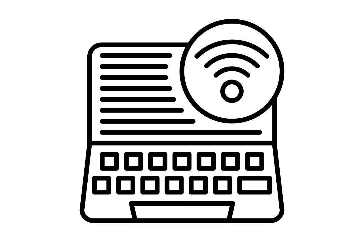 Wifi Line Icon, an Outline Icon by Pexelpy (Photo 2 of 2)