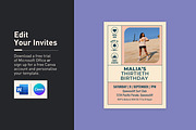 Malia Birthday Invitation, an Invitation Template by Mountain Folk Creative (Thumbnail 2 of 7)