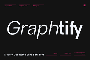 Graphtify - Sans Serif Family Font