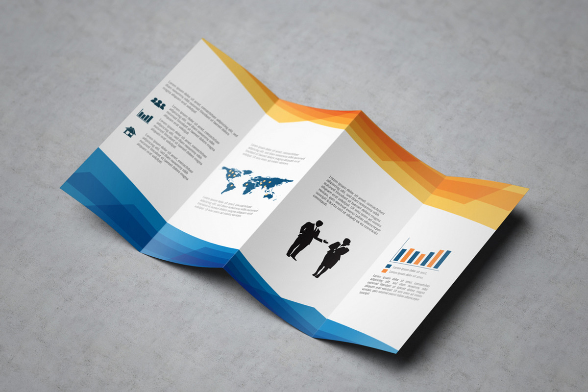 Double Gatefold Brochure Mockup, a Print Template by MassDream (Photo 5 of 10)