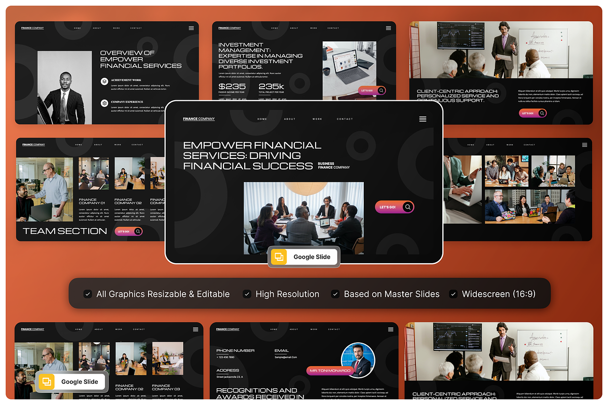 Perkada Finance Company Google Slide, a Presentation Template by Annora Studio (Photo 1 of 5)