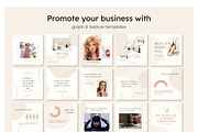 Natural Beauty Instagram Feed Canva, a Social Media Template by Cultive Creative (Thumbnail 11 of 13)