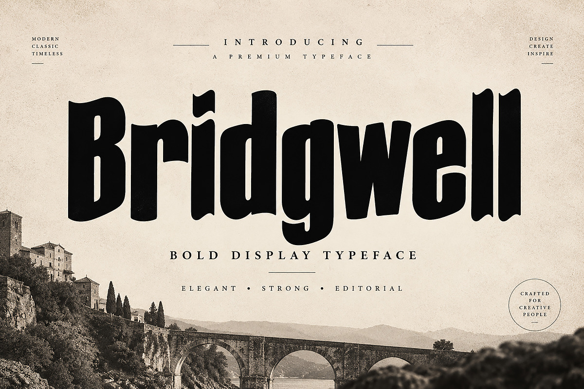 Bridgwell, a Script Font by Wow Magic (Photo 1 of 5)