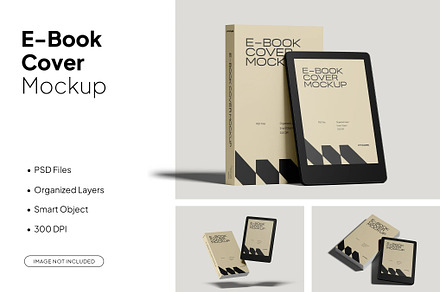 E-Book Cover Mockup, a Books & Magazine Mockup by MockupXstudio