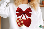Faux Yarn Cherry Valentines PNG, an Illustration by Craft Nest (Thumbnail 3 of 7)