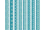 Vintage Blue Clipart Lace Borders, an Illustration by Amanda Ilkov (Thumbnail 3 of 5)