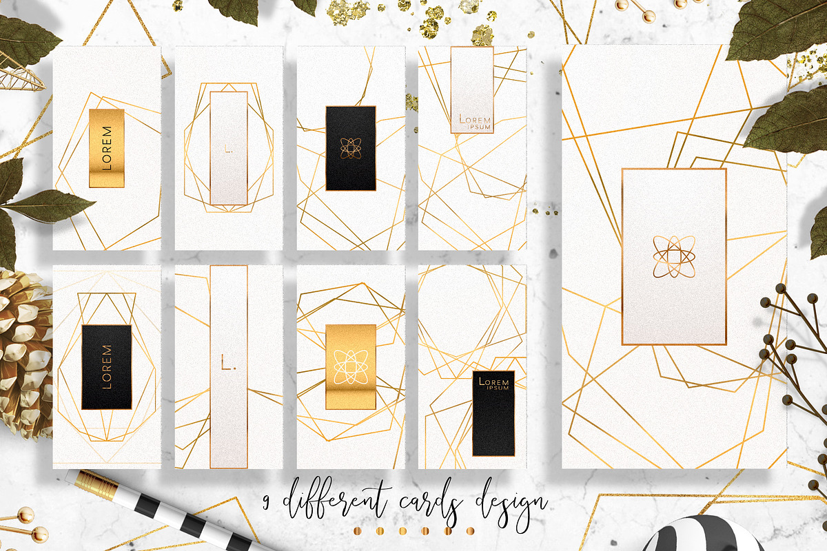 Gold Gems - trendy collection, a Decorative Illustration by Gluiki (Photo 9 of 15)