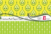 Lemon Mint Digital Paper Pack, a Pattern Graphic by InkBite Designs (Thumbnail 2 of 4)
