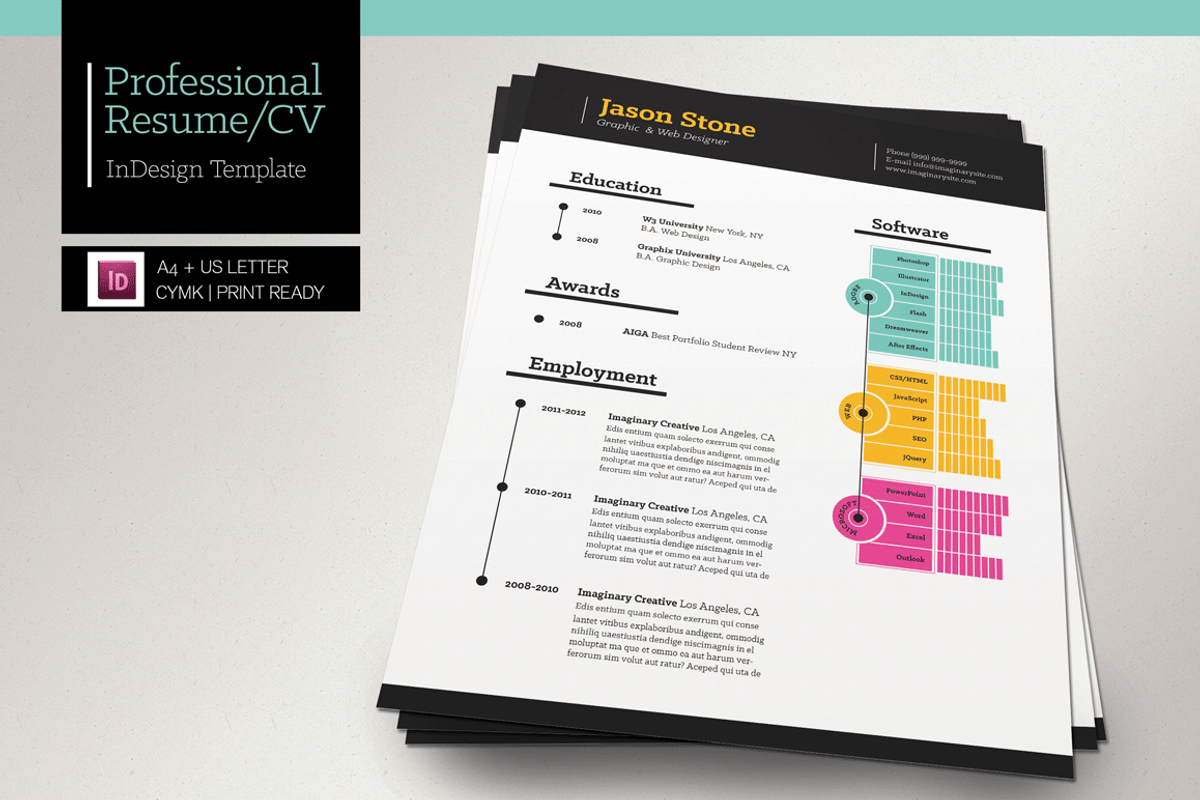 Professional Resume/CV, a Resume Template by FDwight (Photo 1 of 3)