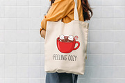 Feeling Cozy Hot Cocoa Mug PNG, a Seasonal Illustration by CrexoraLab (Thumbnail 4 of 4)