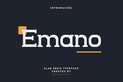Emano Slab Serif Font, a Slab Serif Font by Artiveko (Thumbnail 1 of 7)
