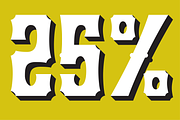 Yuma Numerals, a Slab Serif Font by Drew Melton (Thumbnail 3 of 5)