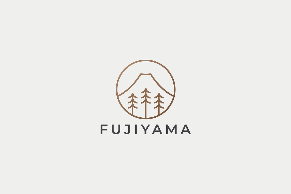 Elegant Gold Circular Fujiyama Logo, a Branding & Logo Template by Signatoro (Photo 1 of 2)