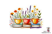 10 Books and Flowers Clipart PNG, an Illustration by Clipart Bloom (Thumbnail 5 of 11)