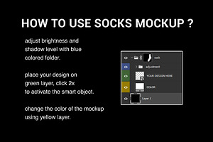 Socks And Packaging Mockup Bundling