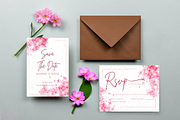 Pink Cherry Blossom Wedding Suite, a Print Template by TheSimplySereneShop (Thumbnail 1 of 7)