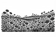 60 Daisy Flower Field Silhouette, a Seasonal Illustration by Amazin_art (Thumbnail 18 of 35)
