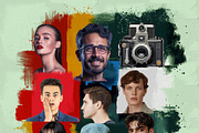 Portrait Art Photo Effect Template, an Action Add-On by Photoshop Action (Thumbnail 12 of 18)