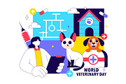 10 World Veterinary Day Illustration, an Animal Illustration by denayunebgt (Thumbnail 4 of 4)