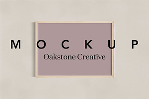 Landscape Wood Frame Mockup