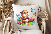 Cute Beaver Clip Art, Woodland Anima, an Animal Illustration by RobertsArt (Thumbnail 4 of 7)