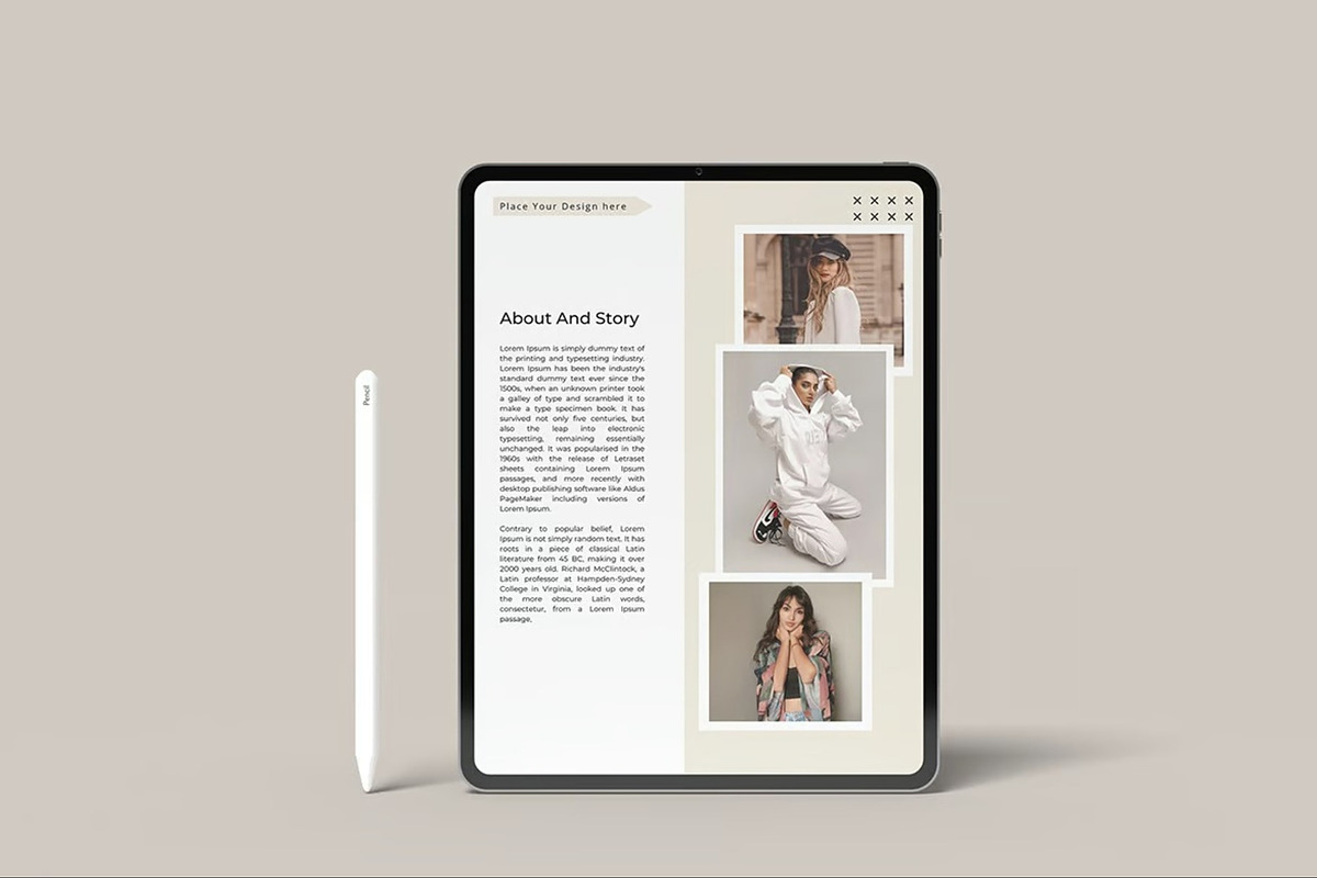 iPad Pro Mockup, an iPad Mockup by Hubzway (Photo 2 of 10)