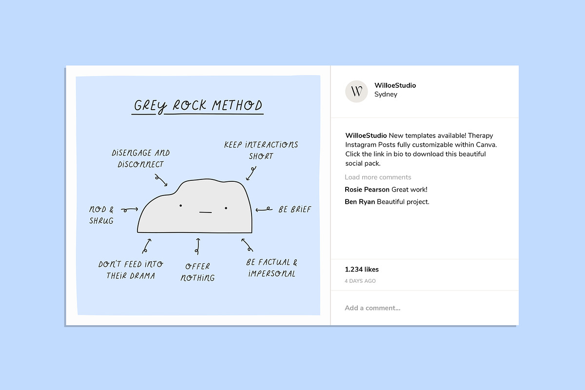 Therapy Social Pack - Canva, a Social Media Template by Willoe Studio (Photo 4 of 9)