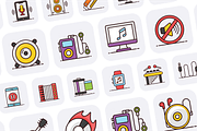 Multimedia Icon Set, a Duotone Icon by Brickclay (Thumbnail 6 of 9)