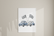 Motorbike Clipart Set, a Decorative Illustration by Pati Charm Studio (Thumbnail 7 of 8)