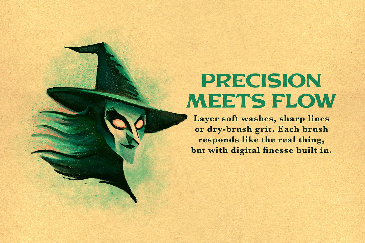 Wraithwash Watercolor (Illustrator), a Brush Add-On by G.A.R.M. Company (Photo 2 of 13)