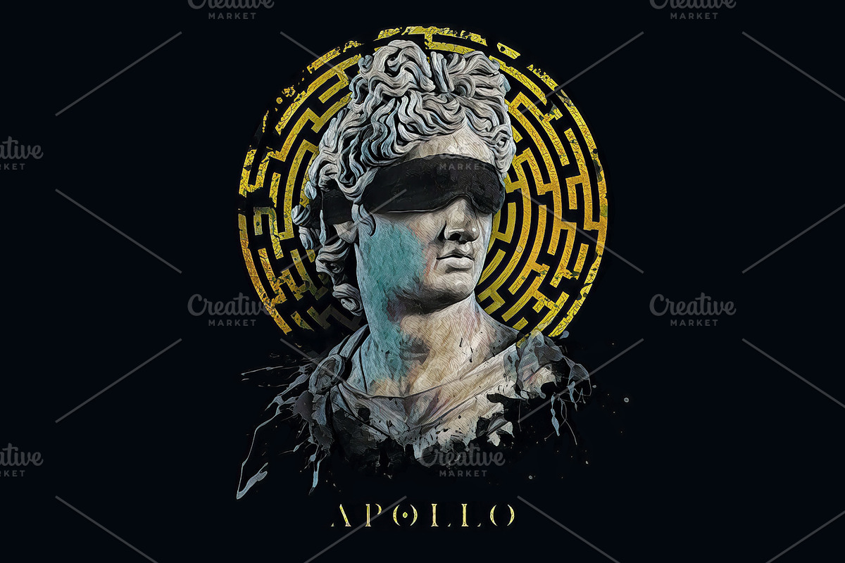 Apollo illustration.T shirt graphics, a Decorative Illustration by StudioLondon (Photo 1 of 2)
