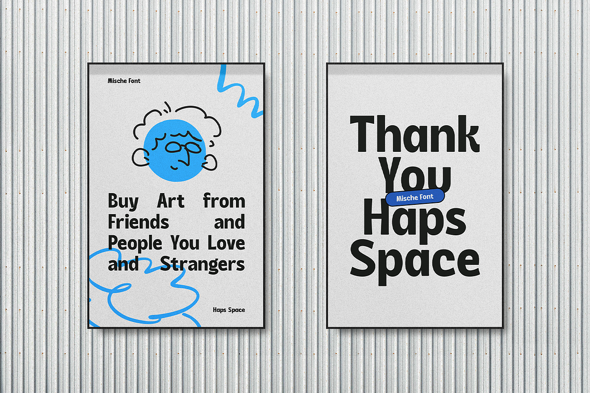 HS Mische - Retro Display Font, a Font by Haps Space (Photo 19 of 19)