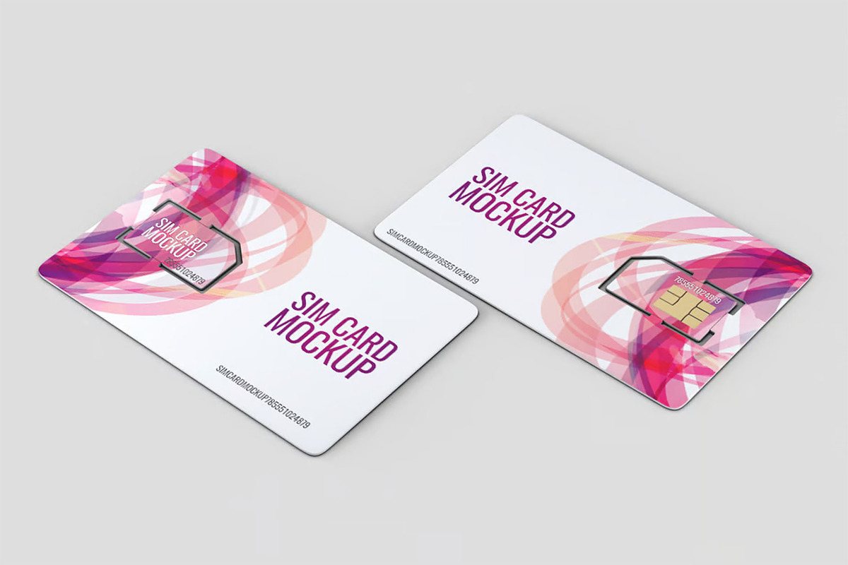 Sim Card Mock-Up, a Product Mockup by Se٧enStudio (Photo 3 of 7)