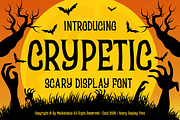 Crypetic - Scary Display Font, a Serif Font by MaikoHatta (Thumbnail 1 of 7)