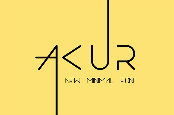 AKUR Font preview 7